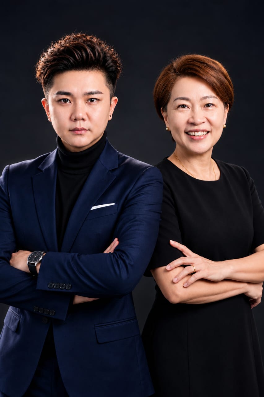 Portrait of Michel and Elsa, DERMORIGIN Marketing Directors